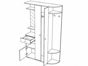 Прихожая Виза Ясень Шимо темный в Бакале - bakal.mebel74.com | фото 2