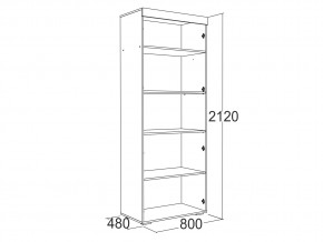 Шкаф 2-х дверный для белья Ольга 19 в Бакале - bakal.mebel74.com | фото 2