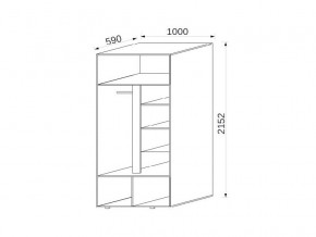 Шкаф 2-х дверный МДФ Некст в Бакале - bakal.mebel74.com | фото 2