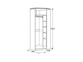 Шкаф 2-х дверный угловой Ольга 13 в Бакале - bakal.mebel74.com | фото 3