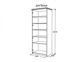 Шкаф 2-х створчатый для белья Ольга 13 в Бакале - bakal.mebel74.com | фото 3