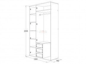 Шкаф 3-х створчатый Ольга 14 в Бакале - bakal.mebel74.com | фото 2