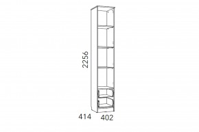 Шкаф для белья Фанк НМ 013.01-02 М1 с ящиками в Бакале - bakal.mebel74.com | фото 3