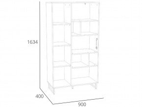 Шкаф комбинированный Фолк НМ 014.58 в Бакале - bakal.mebel74.com | фото 2