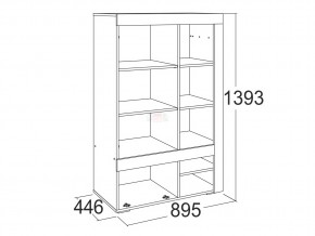 Шкаф комбинированный низкий Ольга 19 в Бакале - bakal.mebel74.com | фото 2