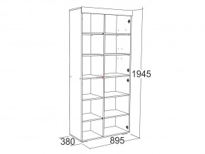 Шкаф комбинированный высокий Ольга 19 в Бакале - bakal.mebel74.com | фото 2