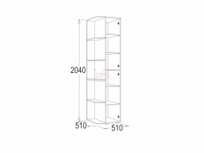 Шкаф крайний Омега 16 в Бакале - bakal.mebel74.com | фото 2