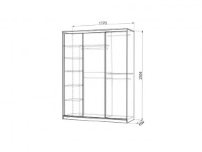 Шкаф-купе Бассо 2-600 дуб сонома/крем в Бакале - bakal.mebel74.com | фото 3