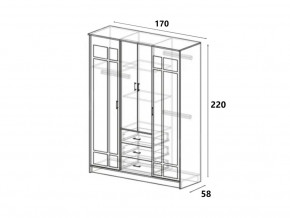 Шкаф купе Лорд белый гладкий в Бакале - bakal.mebel74.com | фото 2