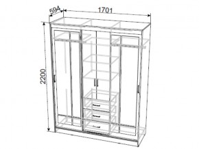 Шкаф-купе ШКП 1 NN в Бакале - bakal.mebel74.com | фото 3