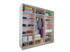 Шкаф-купе трехдверный №1 1800*600 в Бакале - bakal.mebel74.com | фото 3