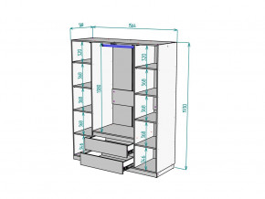 Шкаф Malta light H302 Белый в Бакале - bakal.mebel74.com | фото 2