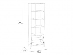 Шкаф Нуар НМ 011.78 в Бакале - bakal.mebel74.com | фото 2