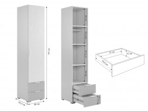 Шкаф однодверный 107.01 Зефир белый в Бакале - bakal.mebel74.com | фото 2