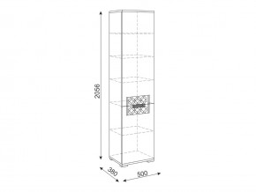 Шкаф пенал М12 Тиффани в Бакале - bakal.mebel74.com | фото 2