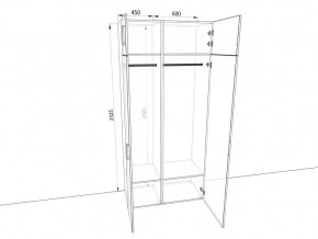 Шкаф распашной 1050Б Фисташка в Бакале - bakal.mebel74.com | фото 2