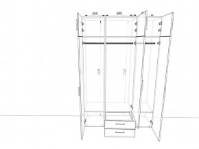 Шкаф распашной 1500А Антрацит в Бакале - bakal.mebel74.com | фото 2