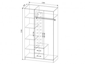 Шкаф Софи СШК1200.1 трехдверный в Бакале - bakal.mebel74.com | фото 2