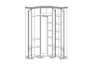 Шкаф угловой S320-SZFN5D Кентаки Белый в Бакале - bakal.mebel74.com | фото 2