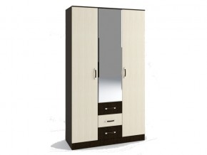 ШКР1200.2 Шкаф 3х-ств., с 3мя ящ. с зеркалом в Бакале - bakal.mebel74.com | фото