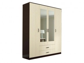 ШКР1600.1 Шкаф 4х-ств., с 2мя ящ., с зеркалом в Бакале - bakal.mebel74.com | фото
