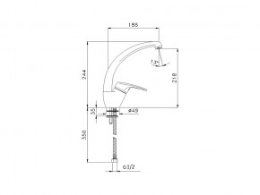 Смеситель Impact G08910 в Бакале - bakal.mebel74.com | фото 2