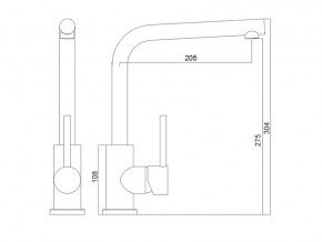 Смеситель Logic LM2103 хром в Бакале - bakal.mebel74.com | фото 2