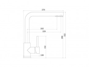 Смеситель Sprint logic LM2196 Stainless Steel в Бакале - bakal.mebel74.com | фото 2