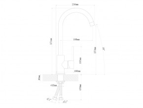 Смесители Florentina Альфа Нержавеющая сталь в Бакале - bakal.mebel74.com | фото 2