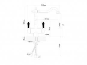 Смесители Florentina Ария бронза в Бакале - bakal.mebel74.com | фото 2