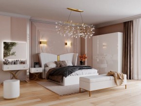 Спальня Рише белый глянец с перламутром в Бакале - bakal.mebel74.com | фото