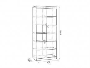 Стеллаж Форсаж дуб крафт золотой/белый в Бакале - bakal.mebel74.com | фото 2