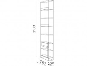 Стеллаж Гринвич мод.10 в Бакале - bakal.mebel74.com | фото 2