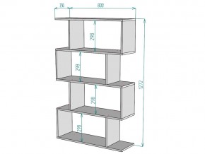 Стеллаж S54 в Бакале - bakal.mebel74.com | фото 3