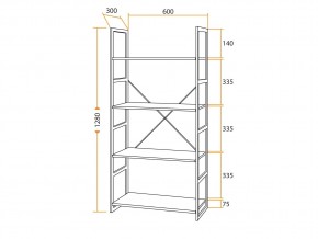 Стеллаж WS-01 в Бакале - bakal.mebel74.com | фото 3