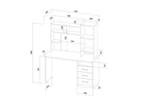 Стол компьютерный Фаворит венге/анкор светлый в Бакале - bakal.mebel74.com | фото 2