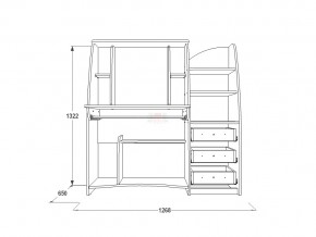 Стол компьютерный СК 1 венге/млечный дуб в Бакале - bakal.mebel74.com | фото 3