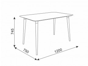 Стол обеденный Сканди 1 белый/светлый лак в Бакале - bakal.mebel74.com | фото 2