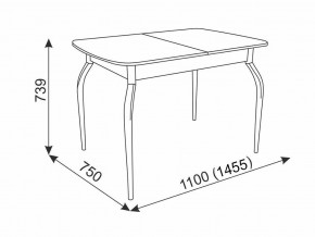 Стол обеденный Танго белый в Бакале - bakal.mebel74.com | фото 3