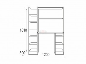 Стол письменный Омега 2 венге/млечный дуб в Бакале - bakal.mebel74.com | фото 2