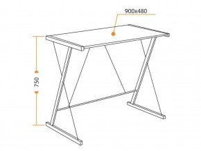 Стол WD-09 concrete в Бакале - bakal.mebel74.com | фото 2