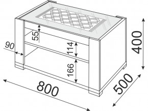 Столик журнальный Модуль 09 Тиффани в Бакале - bakal.mebel74.com | фото 2