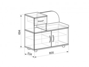 Тумба для прихожей Аврора в Бакале - bakal.mebel74.com | фото 2