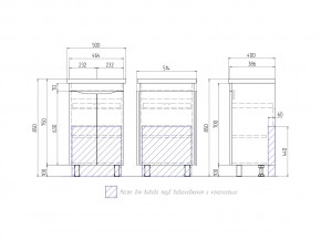 Тумба Grani 500-2-0 Фостер в Бакале - bakal.mebel74.com | фото 4