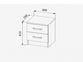 Тумба прикроватная Софи СТБ400.1 в Бакале - bakal.mebel74.com | фото 2