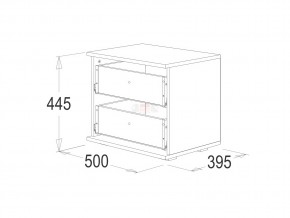 Тумба с 2-мя ящиками Ольга 14 в Бакале - bakal.mebel74.com | фото 2