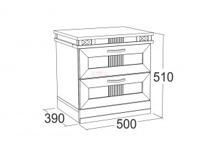 Тумба с 2-мя ящиками Ольга 18 в Бакале - bakal.mebel74.com | фото 2