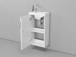 Тумба с раковиной Klaufs 40.1D подвесная белый/дерево в Бакале - bakal.mebel74.com | фото 2