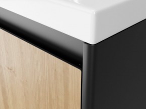 Тумба с раковиной Klaufs 40.1D подвесная черный/дерево в Бакале - bakal.mebel74.com | фото 4
