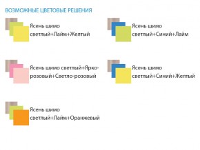 Уголок школьника Юниор 4.1 лайм/оранжевый в Бакале - bakal.mebel74.com | фото 3